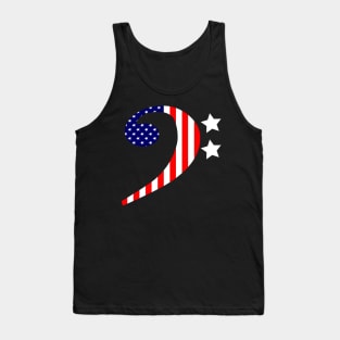 American Bass Clef Tank Top